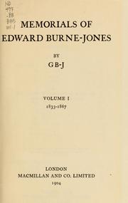 Memorials of Edward Burne-Jones by Georgiana Burne-Jones