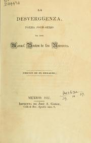 Cover of: La desvergüenza: Poema joco-serio