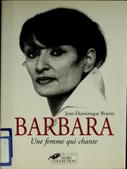 Cover of: Barbara: une femme qui chante