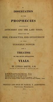 Cover of: A dissertation on the prohecies relative to Antichrist and the last times
