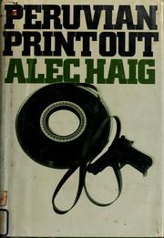 Cover of: Peruvian printout.