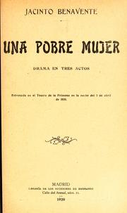 Cover of: Una pobre mujer: drama en tres actos