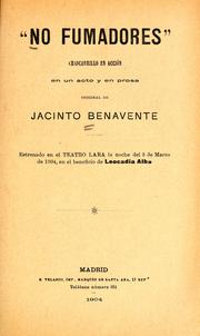 Cover of: "No fumadores": chascarrillo en acción en un acto y en prosa