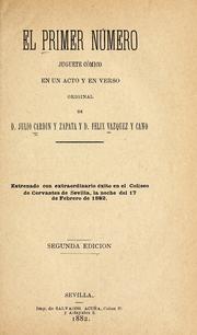 Cover of: El primer número by Julio Cardin y Zapata, Julio Cardin y Zapata