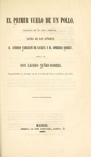 Cover of: El primer vuelo de un pollo: zarzuela en un acto, original