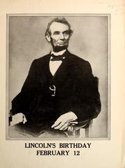 Lincoln's birthday, February 12 by American Educational Association
