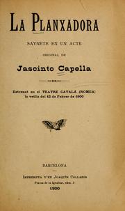 Cover of: La planxadora: saynete en un acte