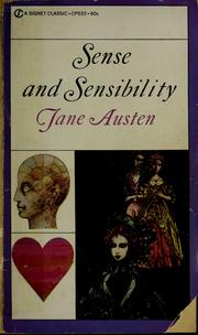 Cover of: Sense and sensibility by Jane Austen, Jane Austen