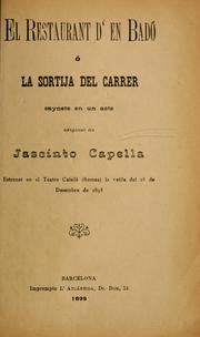 El restaurant d'en badó, o, La sortija del carrer by Jacinto Capella