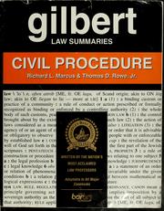Cover of: Civil procedure | Richard L. Marcus