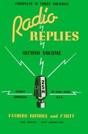 Cover of: Radio Replies: Volume 2