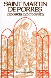 St. Martin De Porres-Apostle of Charity (Cross and Crown Series of Spirituality) by Giuliana Cavallini