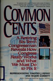 Cover of: Common cents by Timothy J. Penny