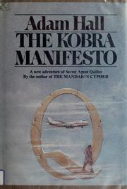 Cover of: The Kobra manifesto | Adam Hall
