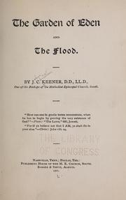 Cover of: The garden of Eden and the flood.