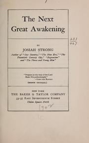 Cover of: The next great awakening