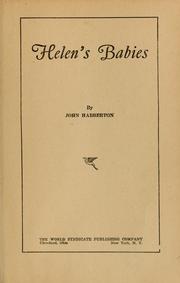 Cover of: Helen's babies