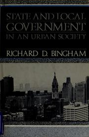 Cover of: State and local government in an urban society