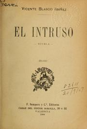 Cover of: El intruso: novela.