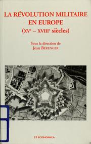 Cover of: La révolution militaire en Europe by Jean Bérenger