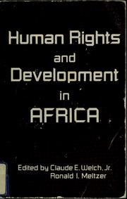 Cover of: Human rights and development in Africa