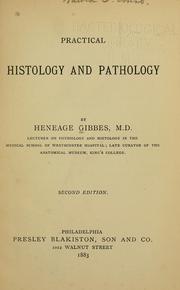 Cover of: Practical histology and pathology