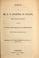 Cover of: Speech of Mr. R.W. Thompson, of Indiana, made during the debate on the bill to supply the deficiency of appropriations for the year ending June 30, 1848 ; delivered in the House of Representatives of the U.S., March 2, 1848