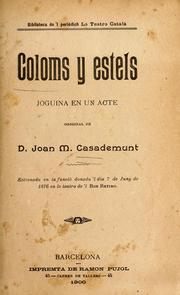 Cover of: Coloms y estels: joguina en un acte