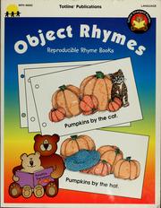 Cover of: Object rhymes: reproducible emergent readers to make and take home