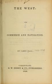 Cover of: The West: its commerce and navigation