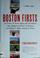 Cover of: Boston firsts