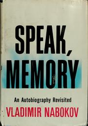 Cover of: Speak, Memory by Vladimir Nabokov
