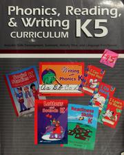 Cover of: Phonics/reading/writing: curriculum (including seatwork)