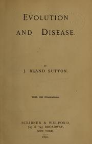 Cover of: Evolution and disease