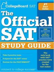 Cover of: The official SAT study guide by [writer, Steven Fox, Elaine Israel, Robin O'Callaghan]