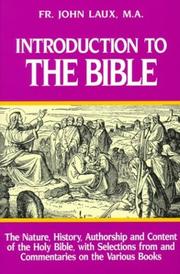 Cover of: Introduction to the Bible | John Laux