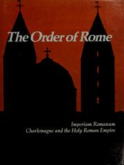 Cover of: The order of Rome