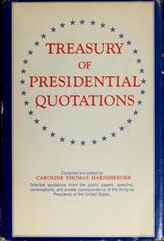Cover of: Treasury of presidential quotations.