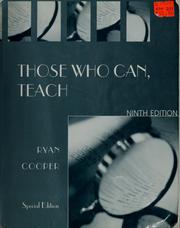 Cover of: Those who can, teach