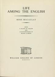 Cover of: Life among the English by Rose Macaulay