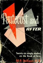 Cover of: Pentecost and after