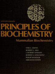 Cover of: Principles of biochemistry: mammalian biochemistry