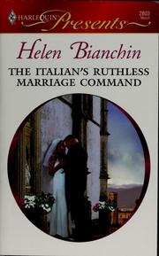 Cover of: The Italian's ruthless marriage command