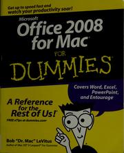 Cover of: Office 2008 for Mac for dummies