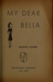 Cover of: My dear Bella