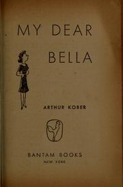 Cover of My dear Bella