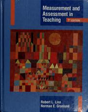 Cover of: Measurement and assessment in teaching by Robert L. Linn