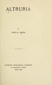 Cover of: Altruria by Titus K. Smith