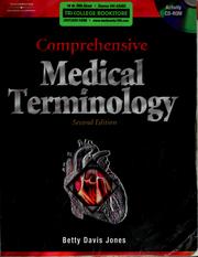 Cover of: Comprehensive medical terminology by Betty Davis Jones