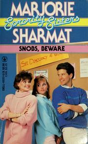 Cover of: Snobs, beware by Marjorie Weinman Sharmat